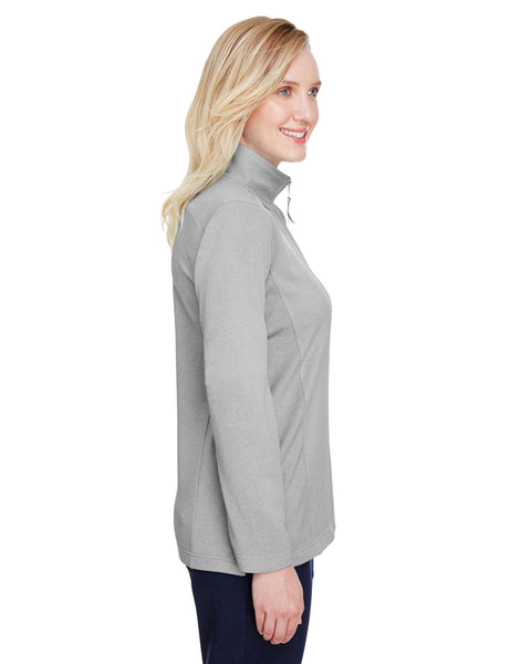 UltraClub UC792W Ladies' Coastal Pique Fleece Quarter-Zip