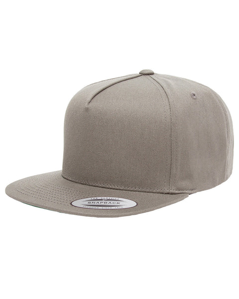 Yupoong Y6007 Adult 5-Panel Cotton Twill Snapback Cap