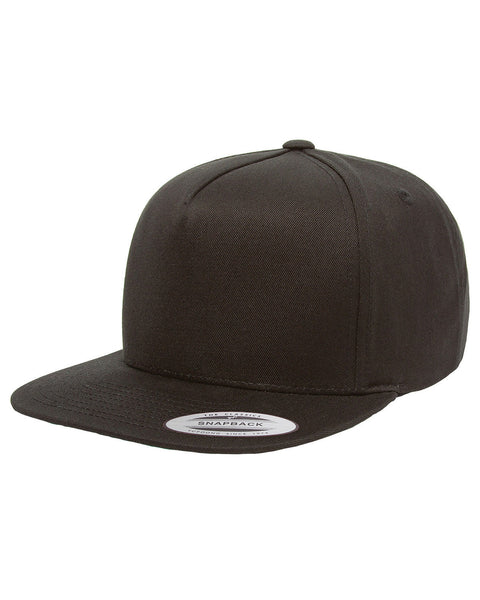 Yupoong Y6007 Gorra snapback de sarga de algodón de 5 paneles para adulto