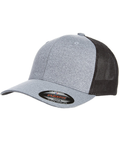 Flexfit Y6311 Adult Poly Mlange Stretch Mesh Cap